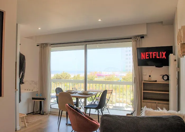 Trésor D'opale T1 Vue Balnéo-spa Parking Privé Wifi Netflix 3 Pers Berck